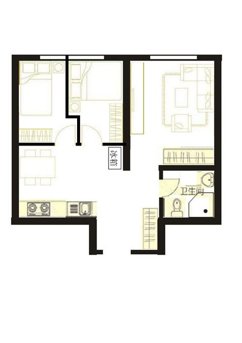房屋设计图两室一厅,房屋设计图两室一厅尺寸
